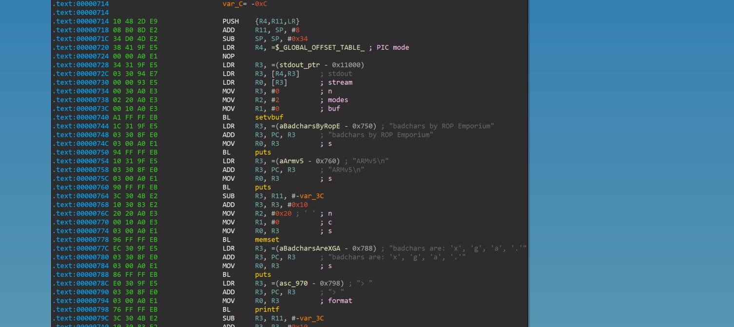 badchars - ROP Emporium