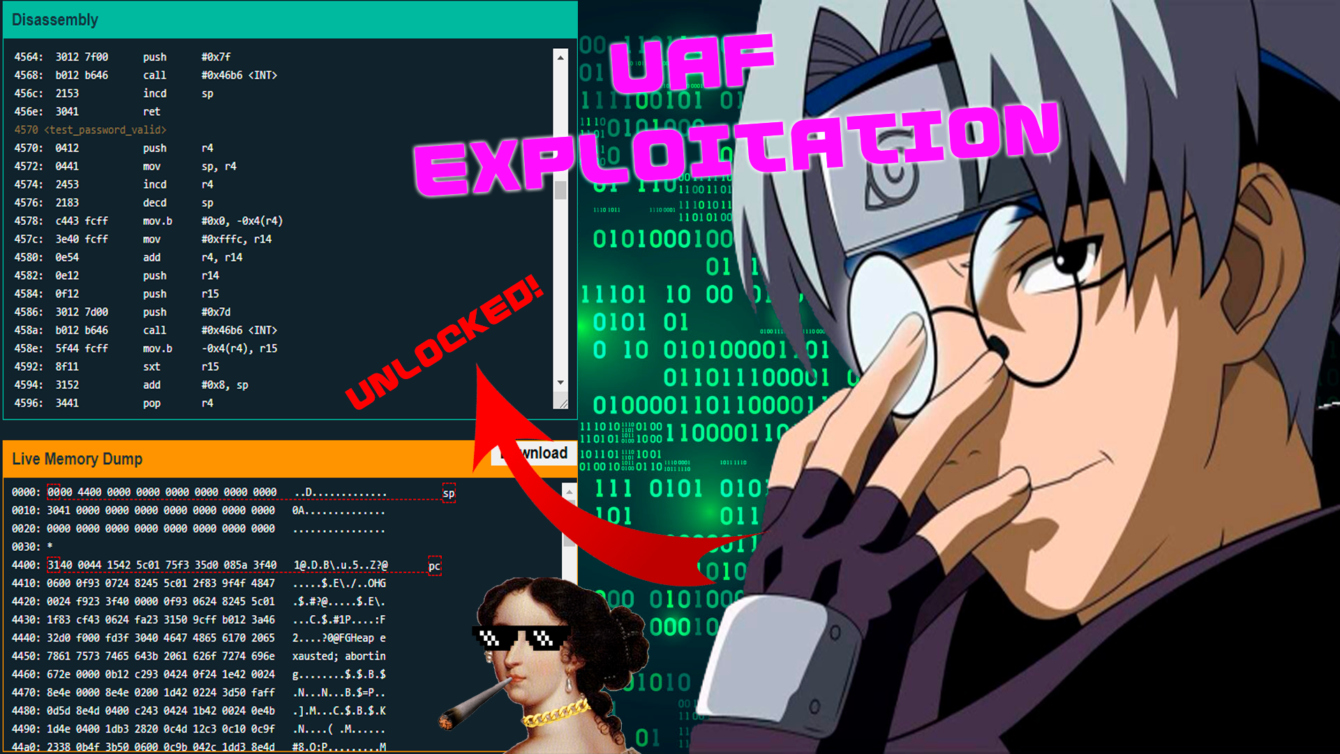 Microcorruption UAF Exploitation - Algiers